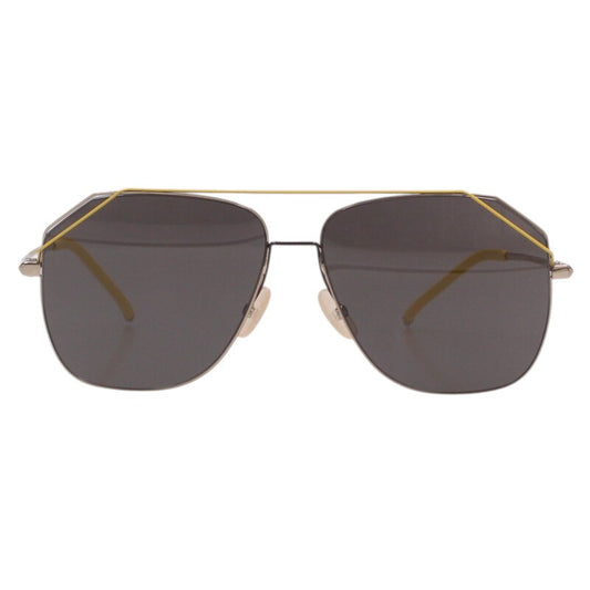 Fendi Tear Drop Sunglass Yellow x Gold Size 58