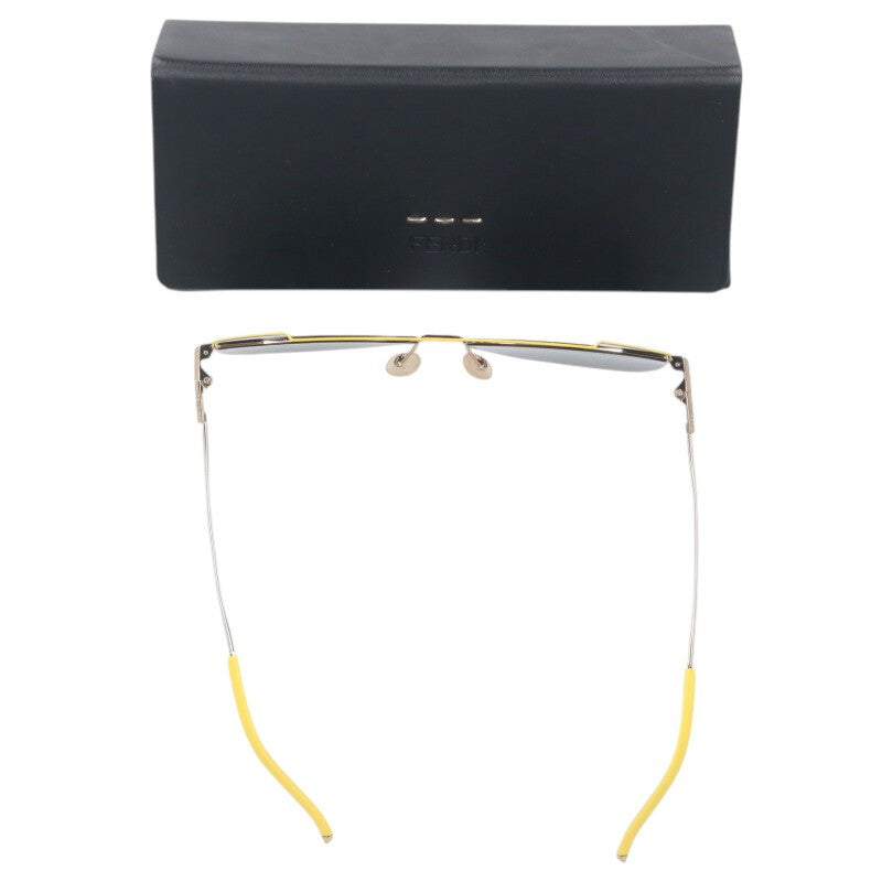 Fendi Tear Drop Sunglass Yellow x Gold Size 58
