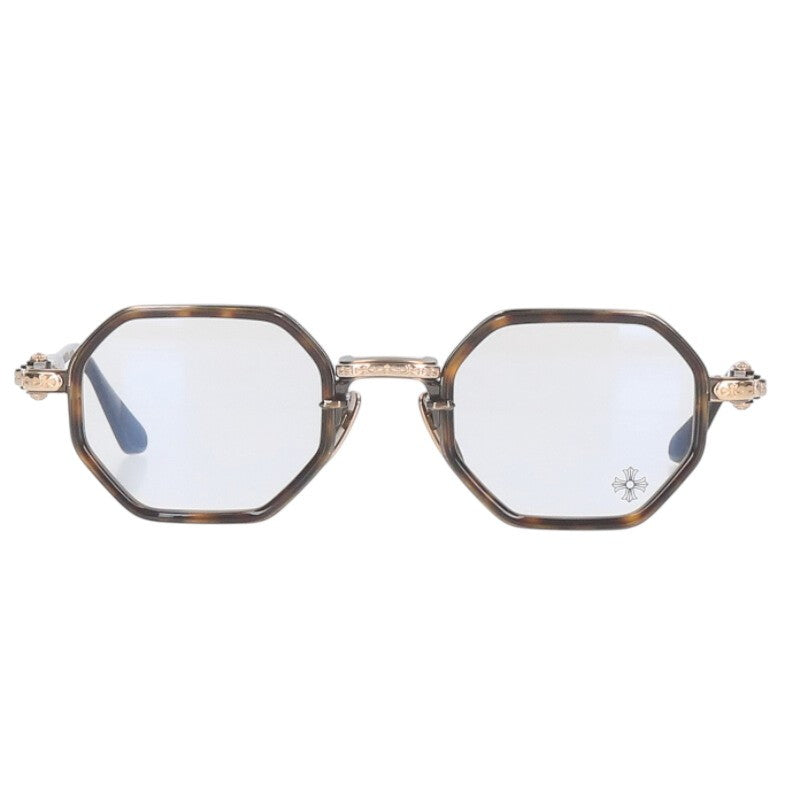 Chrome Hearts TATTERS Brown Tone Metal Frame