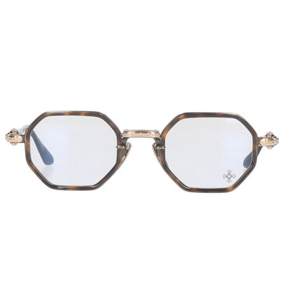 Chrome Hearts TATTERS Brown Tone Metal Frame