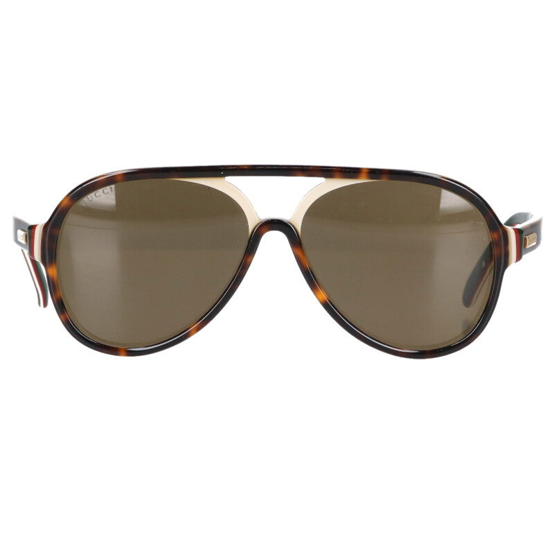 GUCCI GG0270S Double Bridge Sunglasses Brown Size ONE SIZE