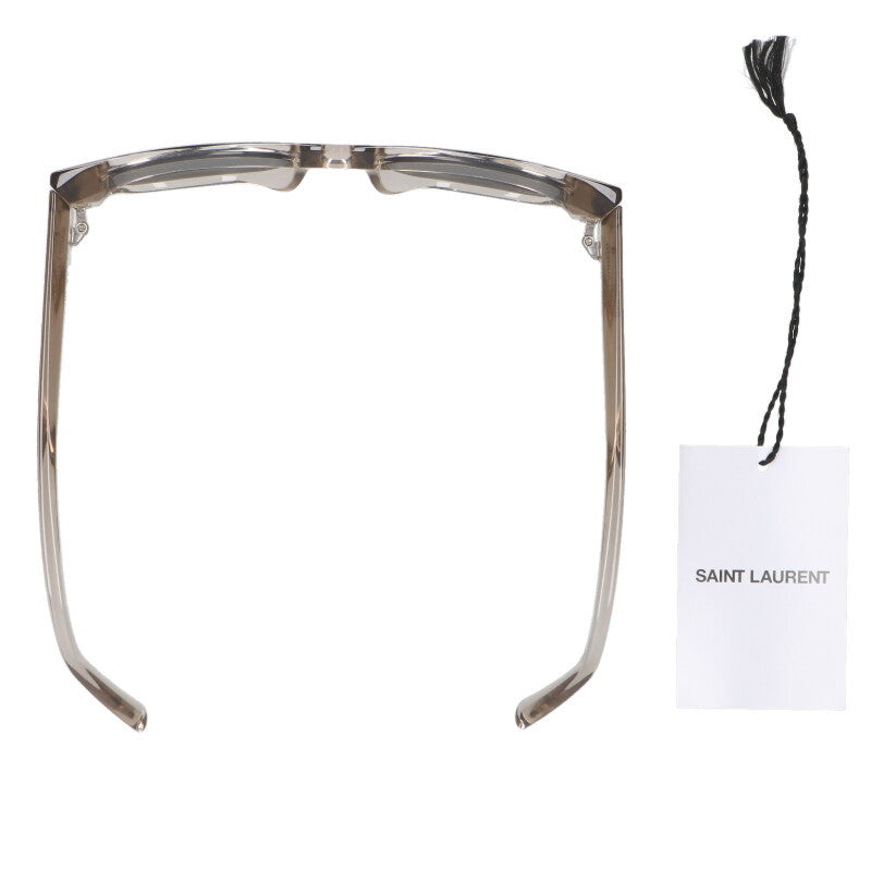 Saint Laurent Paris Clear Frame Sunglass Gray Size 52