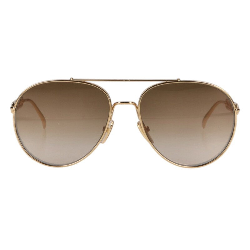 Louis Vuitton LV Chain Tear Drop Sunglass Gold Size 58