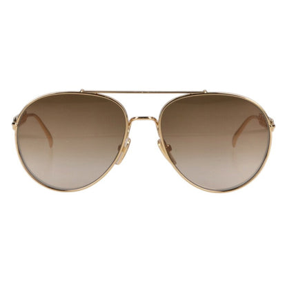 Louis Vuitton LV Chain Tear Drop Sunglass Gold Size 58