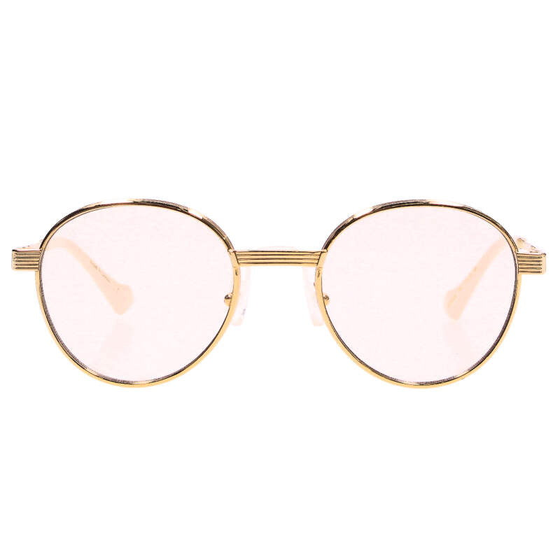 GUCCI GG0872S-001 Round Sunglasses Gold Size ONE SIZE
