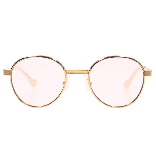 GUCCI GG0872S-001 Round Sunglasses Gold Size ONE SIZE