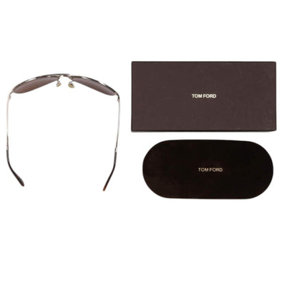 TOMFORD TF35 Teardrop Sunglasses Gold/Brown Size ONE SIZE