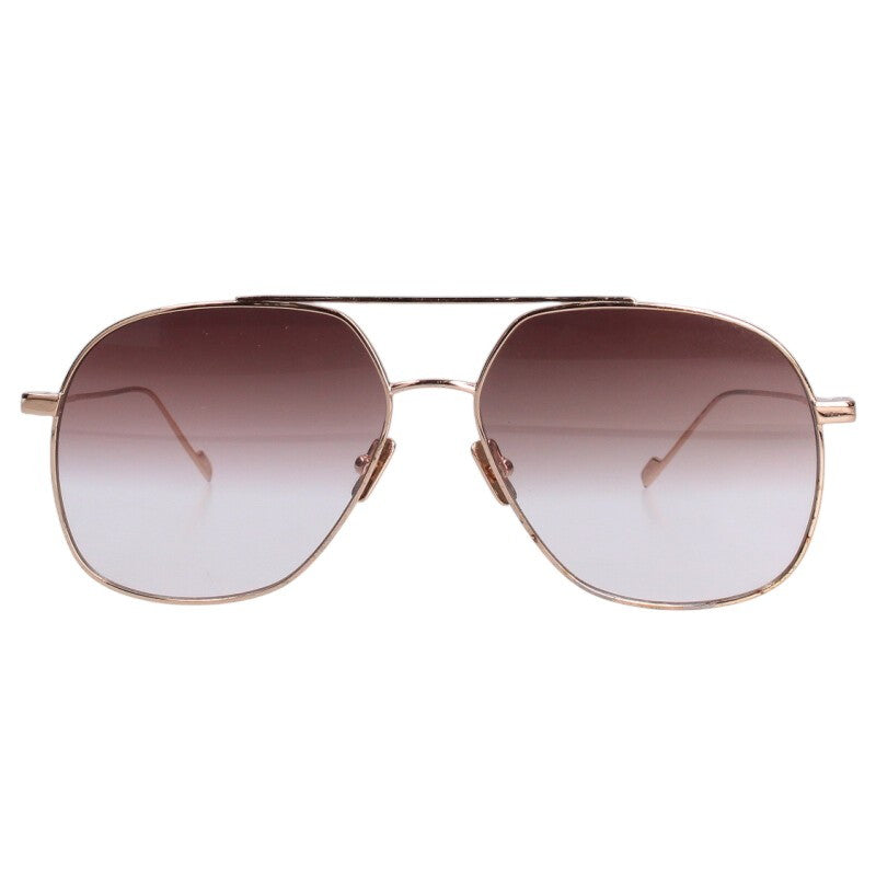 Saint Laurent Paris Tear Drop Sunglass Gold Size 60