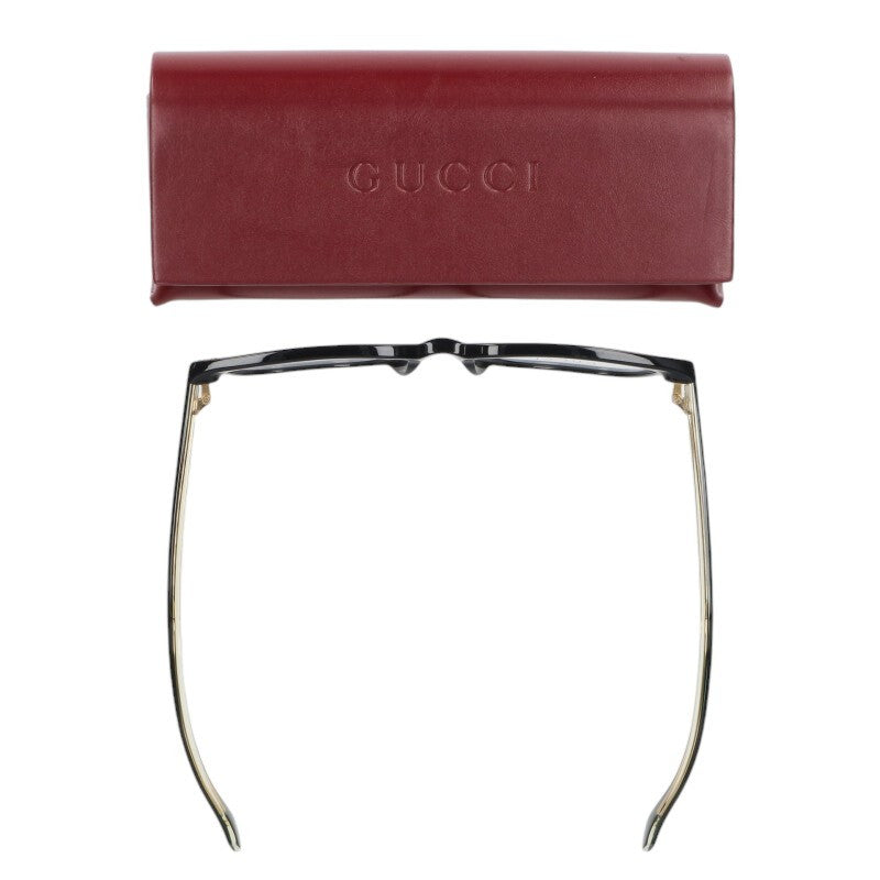 GUCCI GG0737O Square Frame Eyeglasses Black Size ONE SIZE