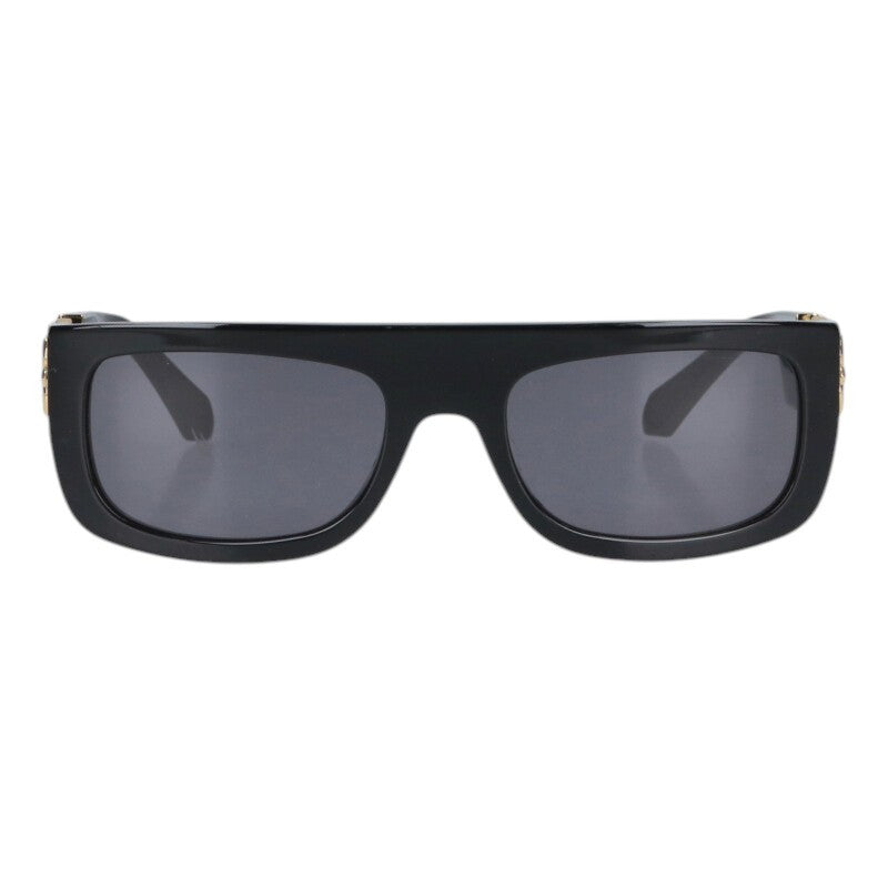 Louis Vuitton Logo Sunglass Black x Gold Size 56