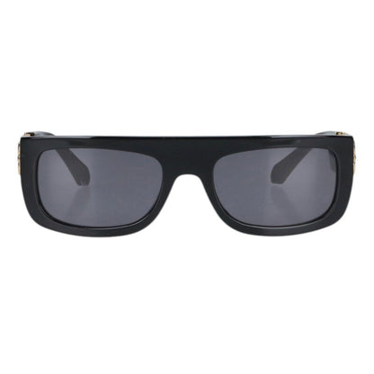 Louis Vuitton Logo Sunglass Black x Gold Size 56