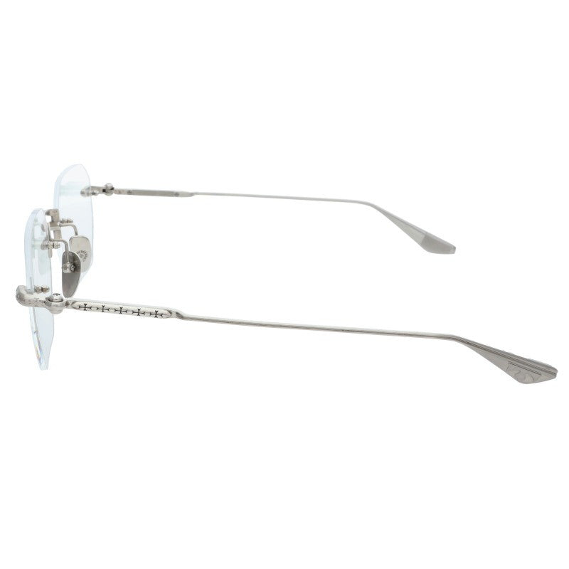 Chrome Hearts Rimless Sunglasses Silver Size ONE SIZE