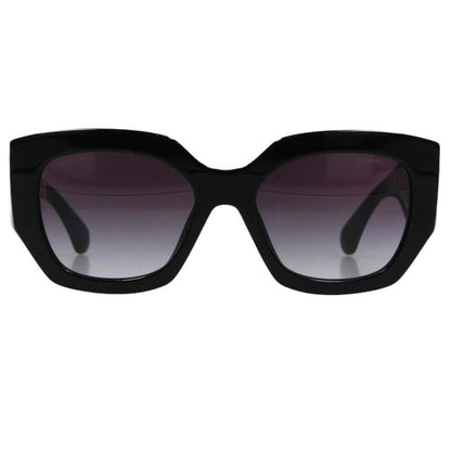 CHANEL 5545-A Side Logo Bead Sunglasses Black Size ONE SIZE