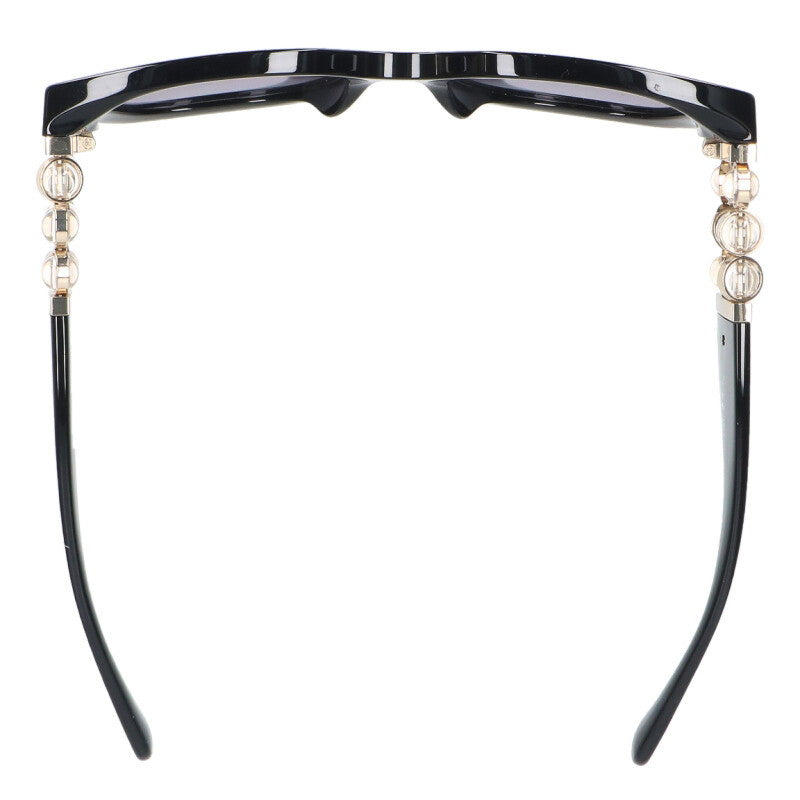 CHANEL 5545-A Side Logo Bead Sunglasses Black Size ONE SIZE