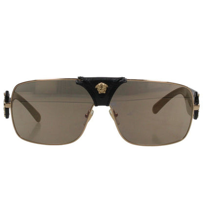 Versace 2207-Q Gold Black Teardrop Sunglasses Size ONE SIZE
