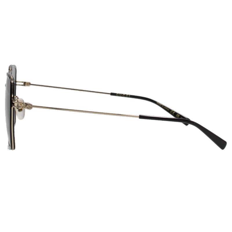 GUCCI GG1850SA Black Gold Frame Sunglasses Size ONE SIZE