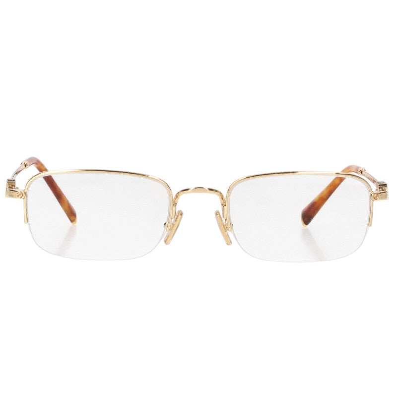 miumiu Square Metal Half-Rim Eyeglasses Size ONE SIZE