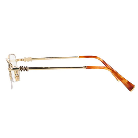 miumiu Square Metal Half-Rim Eyeglasses Size ONE SIZE