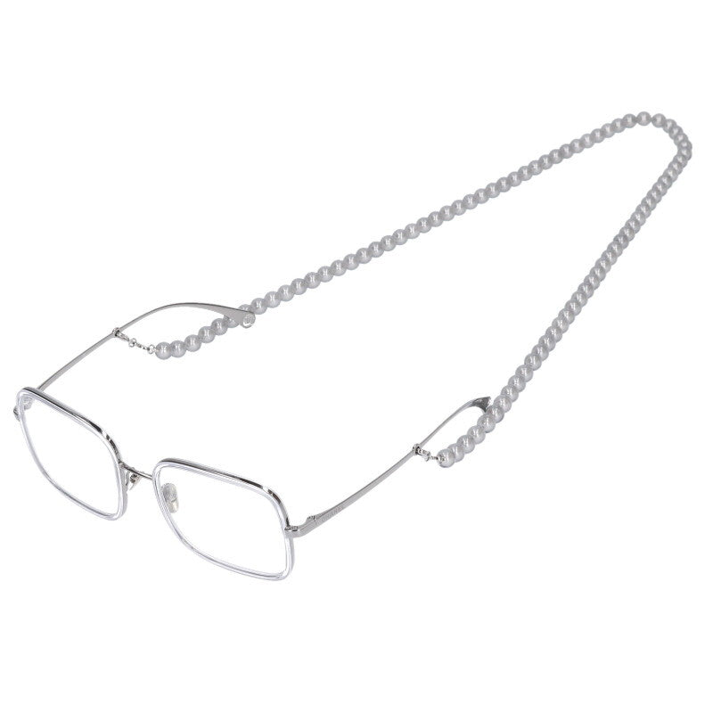 CHANEL 2195 Pearl Glass Cord Sunglasses Clear Size ONE SIZE