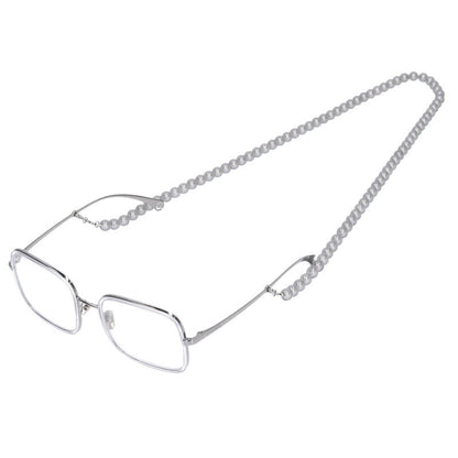 CHANEL 2195 Pearl Glass Cord Sunglasses Clear Size ONE SIZE