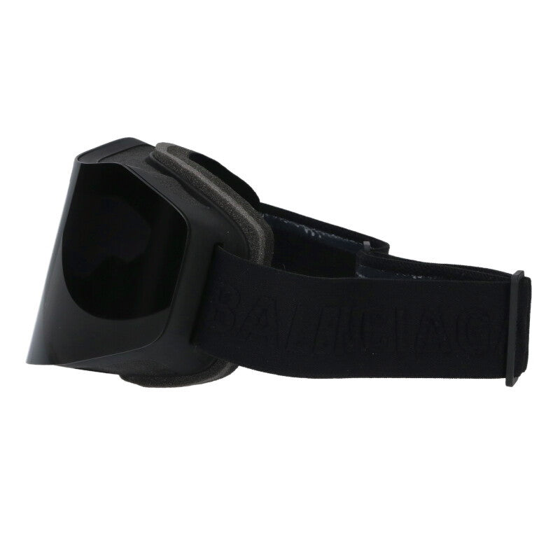 BALENCIAGA Logo Engraved Ski Goggles Black Size ONE SIZE