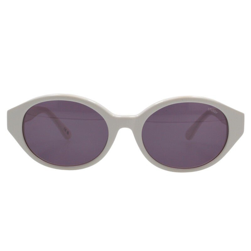 STUSSY PENN Round Frame Sunglasses White Size ONE SIZE