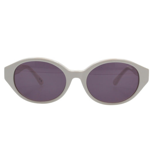 STUSSY PENN Round Frame Sunglasses White Size ONE SIZE