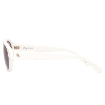 STUSSY PENN Round Frame Sunglasses White Size ONE SIZE