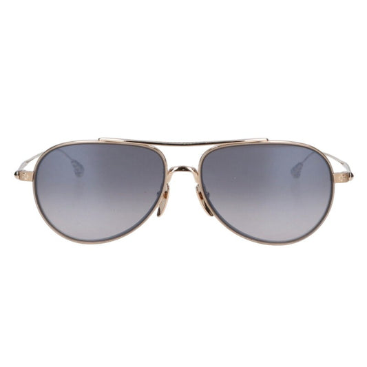 Chrome Hearts BONE PRONE V Tear Drop Sunglass Gold x Black Size 59