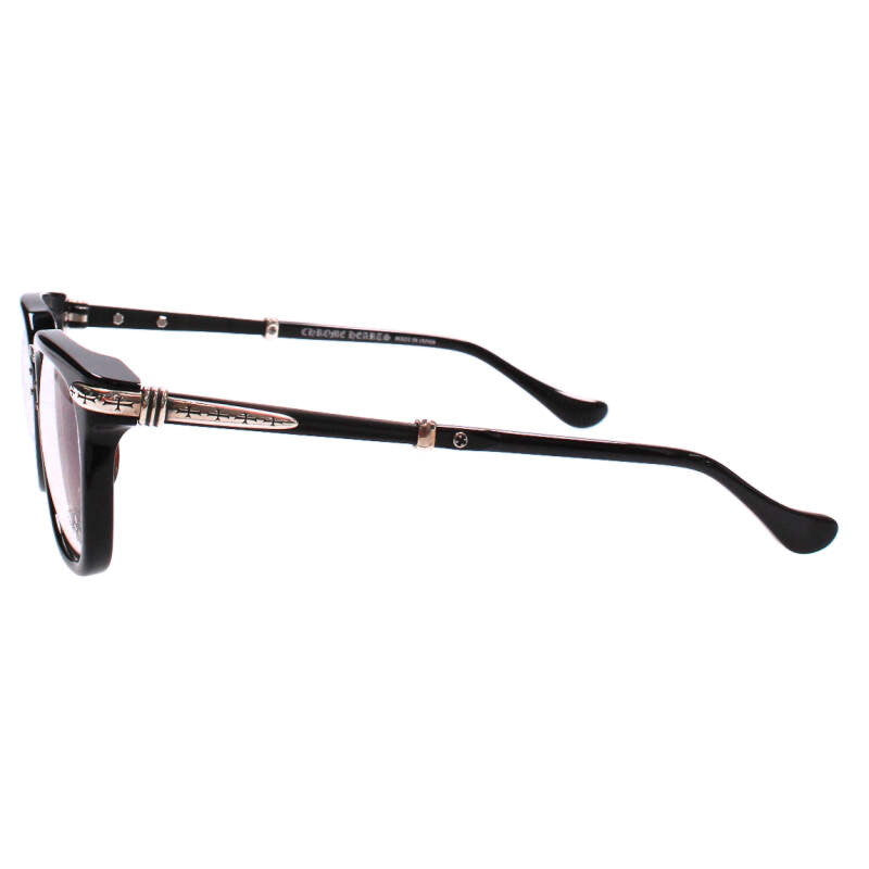 Chrome Hearts Black Silver Metal Temple Size ONE SIZE