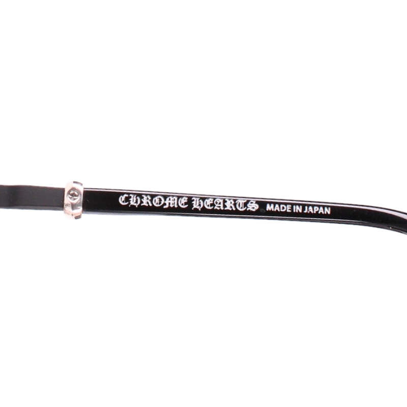 Chrome Hearts Black Silver Metal Temple Size ONE SIZE