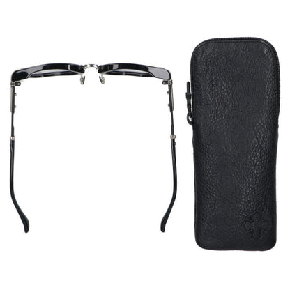 Chrome Hearts Black Silver Metal Temple Size ONE SIZE