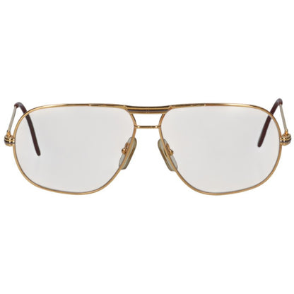 Cartier Trinity Aviator Glasses Gold Clear Size ONE SIZE