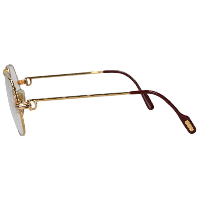 Cartier Trinity Aviator Glasses Gold Clear Size ONE SIZE
