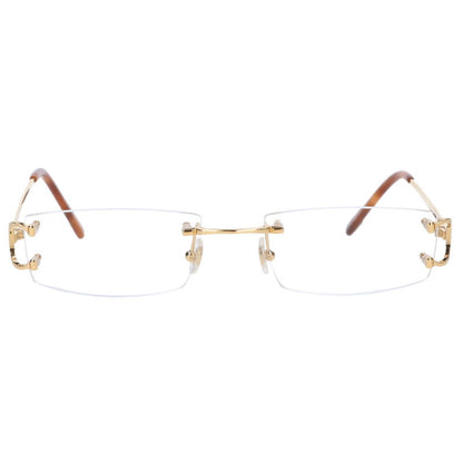 Cartier CT0092O Gold Rimless Metal Frame Size ONE SIZE
