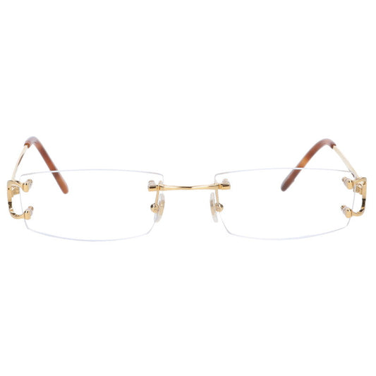 Cartier CT0092O Gold Rimless Metal Frame Size ONE SIZE