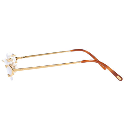 Cartier CT0092O Gold Rimless Metal Frame Size ONE SIZE