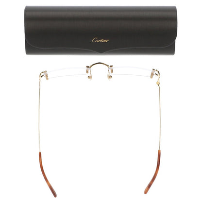 Cartier CT0092O Gold Rimless Metal Frame Size ONE SIZE