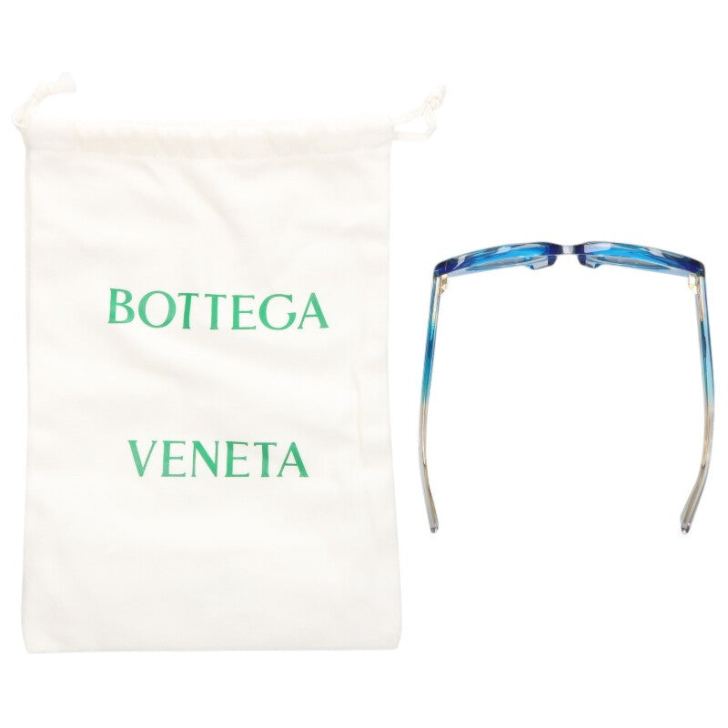 BOTTEGA VENETA BV1168S Blue/Clear Oval Size ONE SIZE