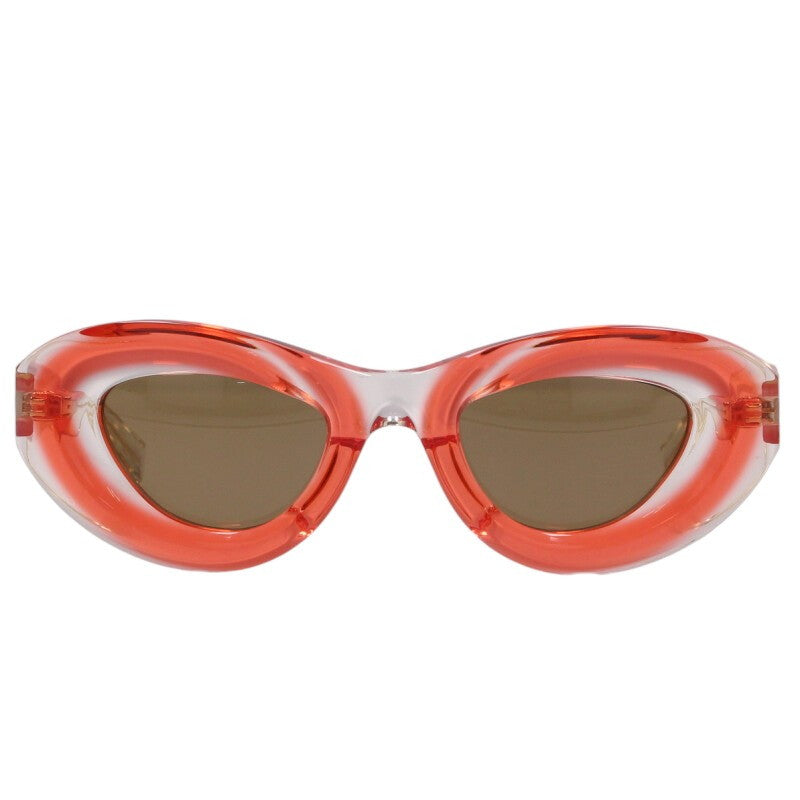 BOTTEGA VENETA BV1168S Orange/Clear Oval Size ONE SIZE