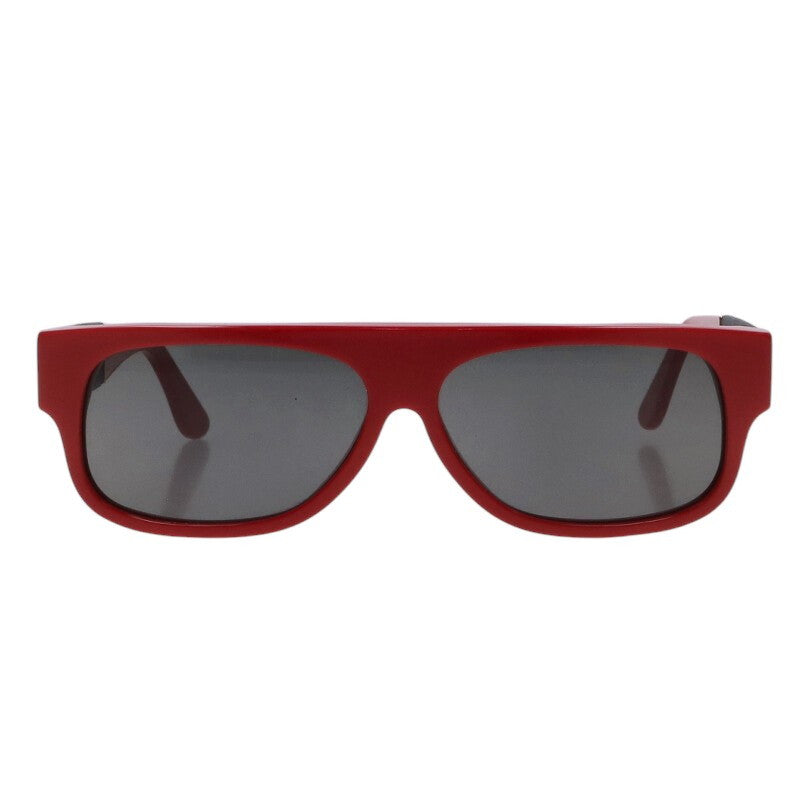 SUPREME 15SS Loc Leather Plate Sunglasses Red Size ONE SIZE