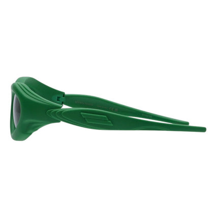 BOTTEGA VENETA BV1162S Green Rubber Sunglasses Size ONE SIZE