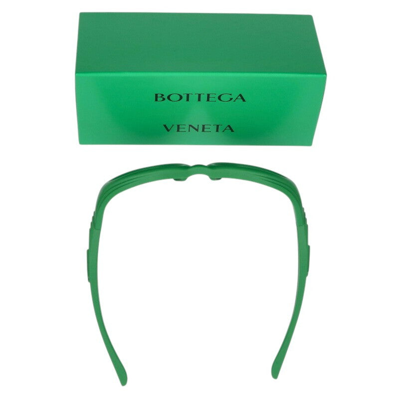 BOTTEGA VENETA BV1162S Green Rubber Sunglasses Size ONE SIZE