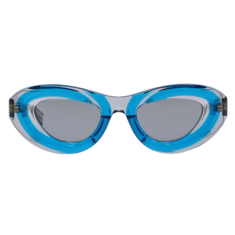 BOTTEGA VENETA BV1168S Blue/Clear Oval Size ONE SIZE Multi