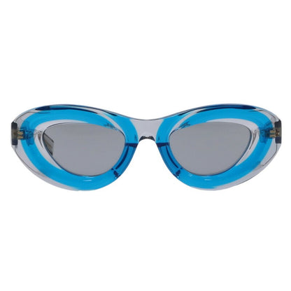 BOTTEGA VENETA BV1168S Blue/Clear Oval Size ONE SIZE Multi