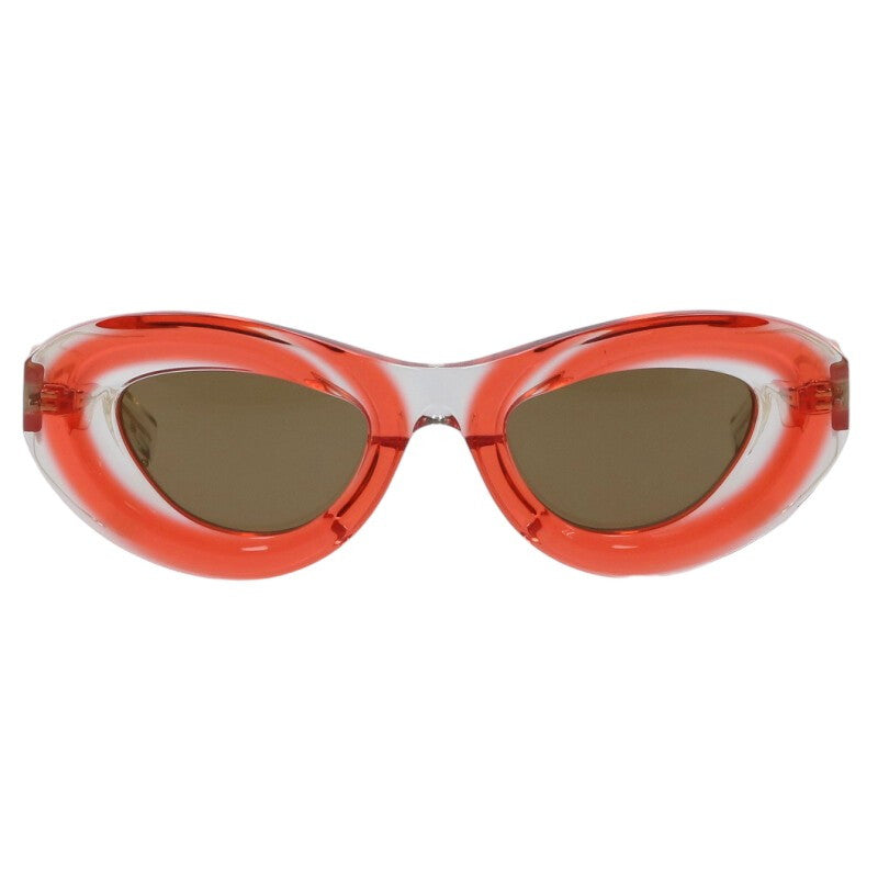 BOTTEGA VENETA BV1168S Red/Clear Oval Size ONE SIZE