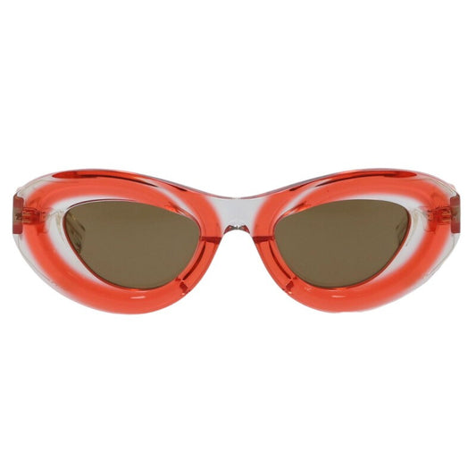 BOTTEGA VENETA BV1168S Red/Clear Oval Size ONE SIZE