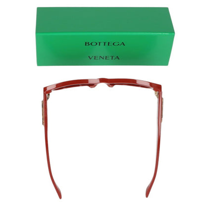 BOTTEGA VENETA Red Rectangular Sunglasses Size ONE SIZE