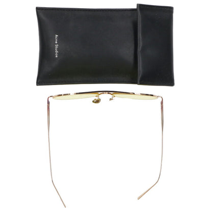 ACNE STUDIOS SPITFIRE Aviator Sunglasses Gold Size ONE SIZE