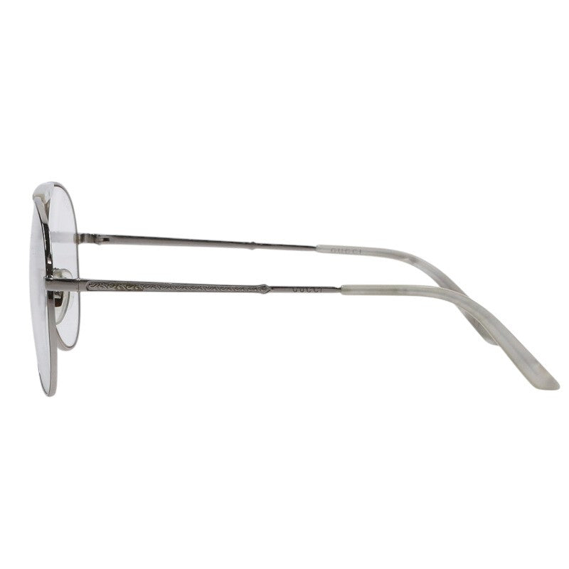 GUCCI Silver White Teardrop Sunglasses Size ONE SIZE